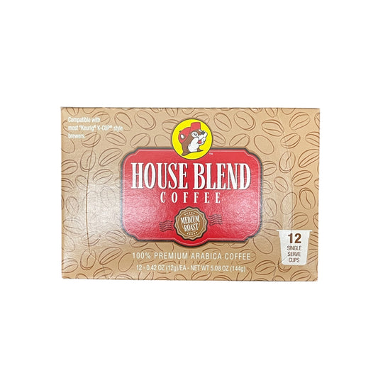 Buc-ee's Pods Coffee | 12 x 0.48oz Pods | Medium Roast