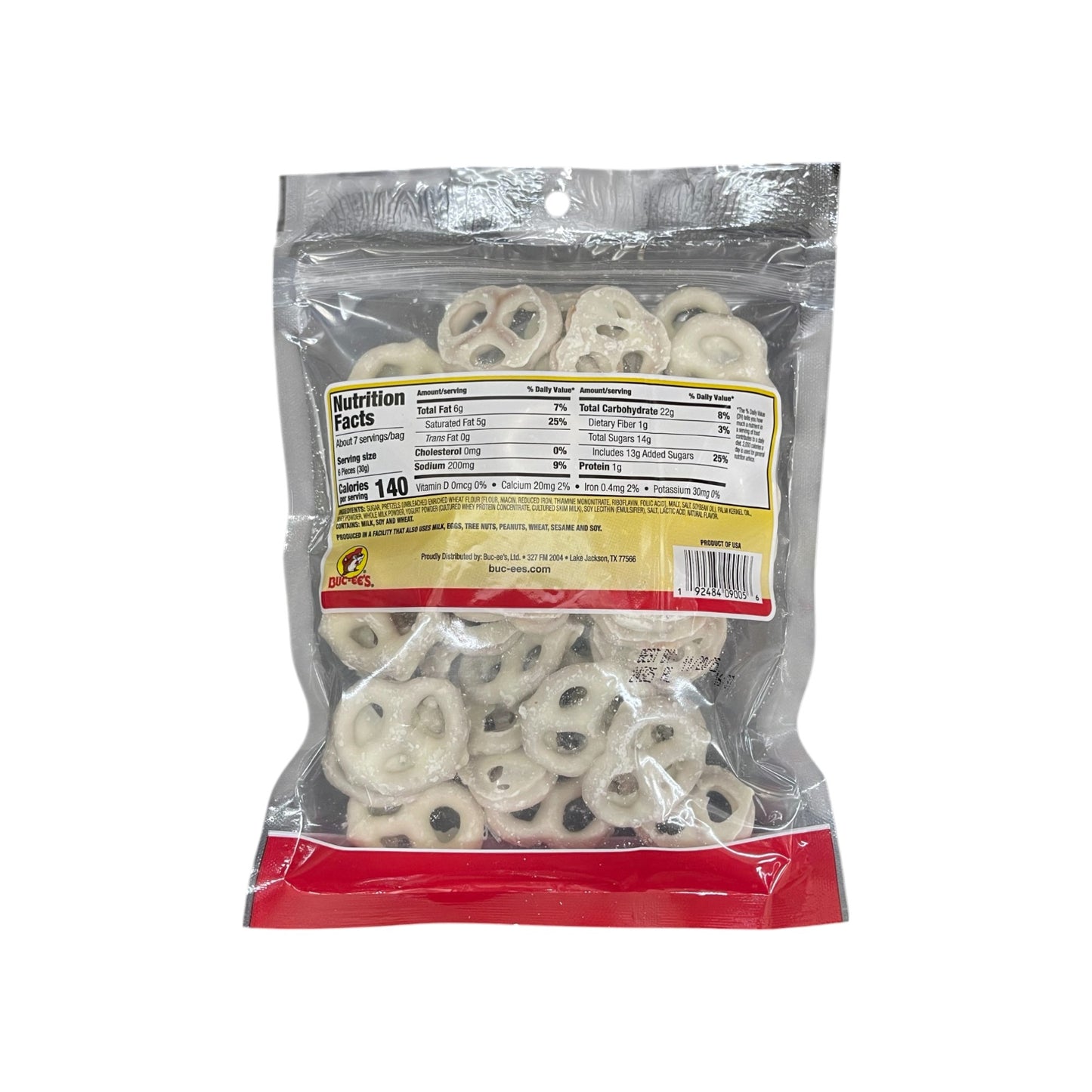 Buc-ee's Yogurt Pretzels | 8oz | Natural Vanilla