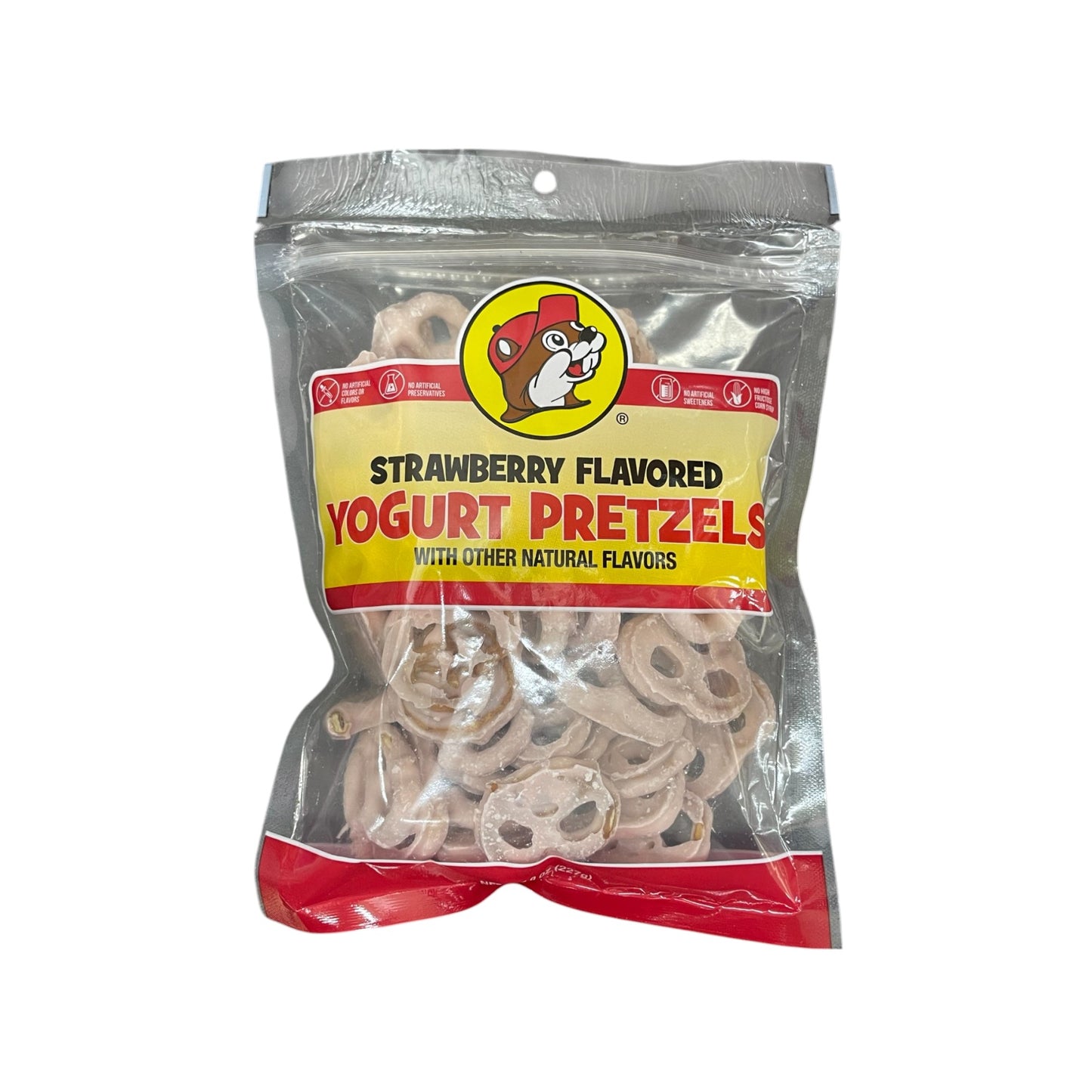 Buc-ee's Yogurt Pretzels | 8oz | Strawberry