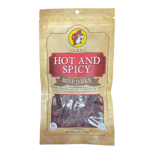 Buc-ee's Beef Jerky | 4oz | Hot and Spicy