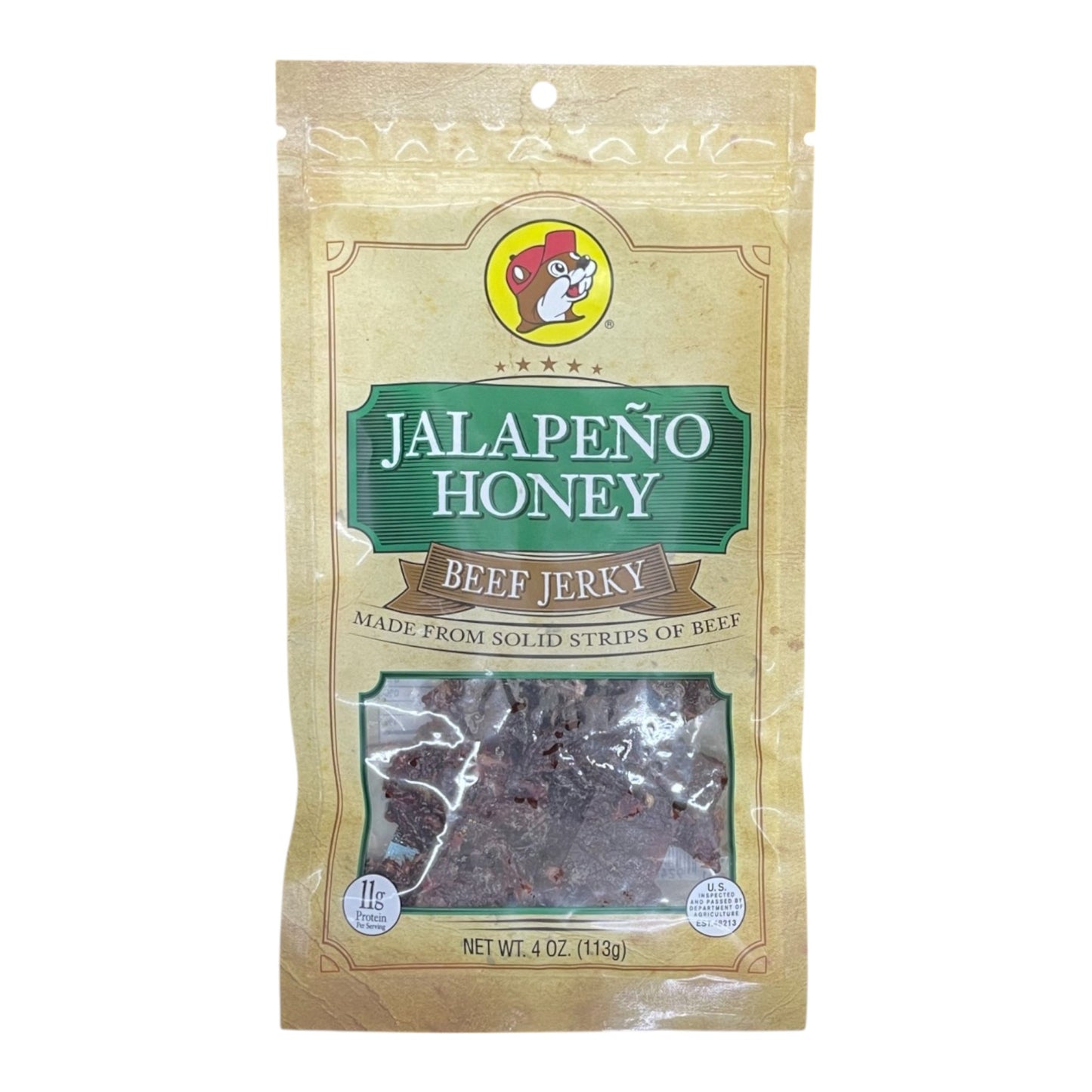 Buc-ee's Beef Jerky | 4oz | Jalapeno Honey