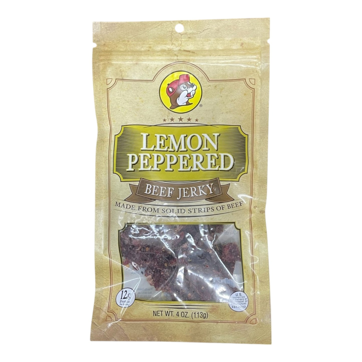 Buc-ee's Beef Jerky | 4oz | Lemon Peppered