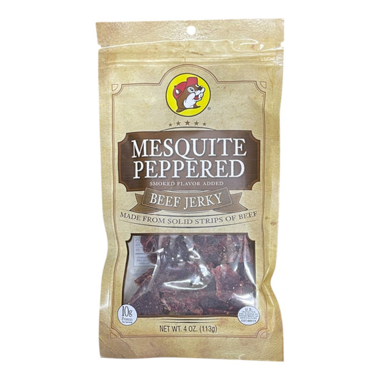 Buc-ee's Beef Jerky | 4oz | Mesquite Peppered