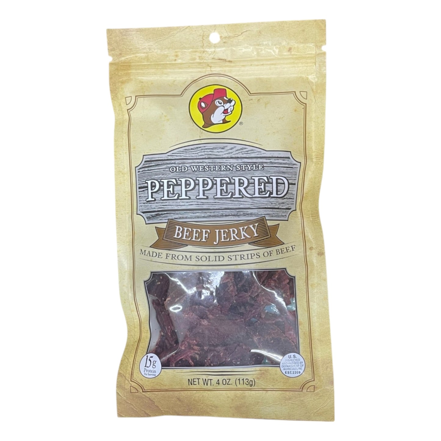 Buc-ee's Beef Jerky | 4oz | Old Wester Style Peppered