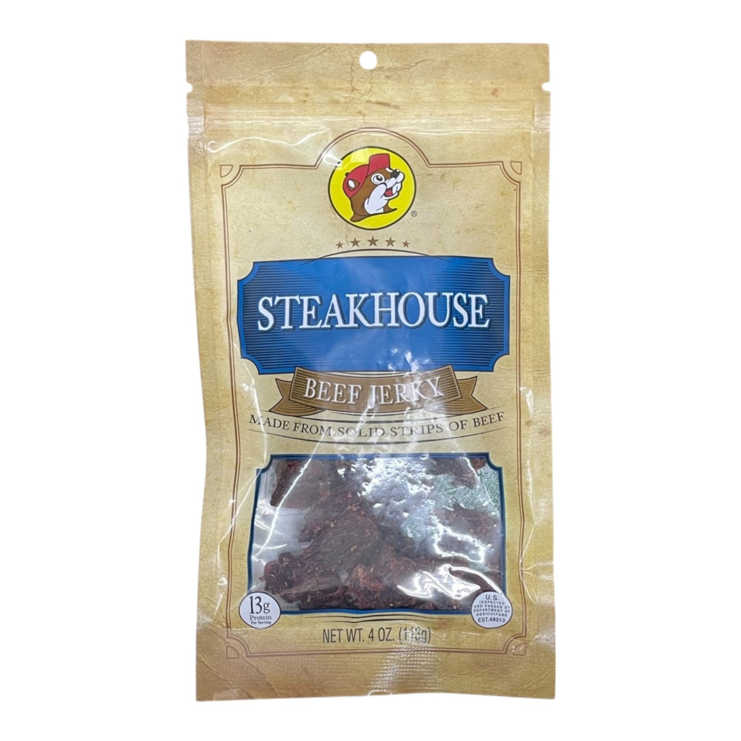 Buc-ee's Beef Jerky | 4oz | Steakhouse