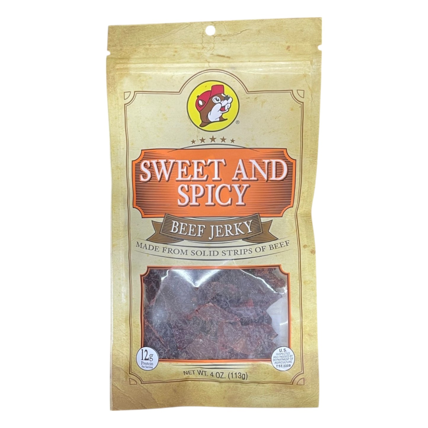 Buc-ee's Beef Jerky | 4oz | Sweet and Spicy