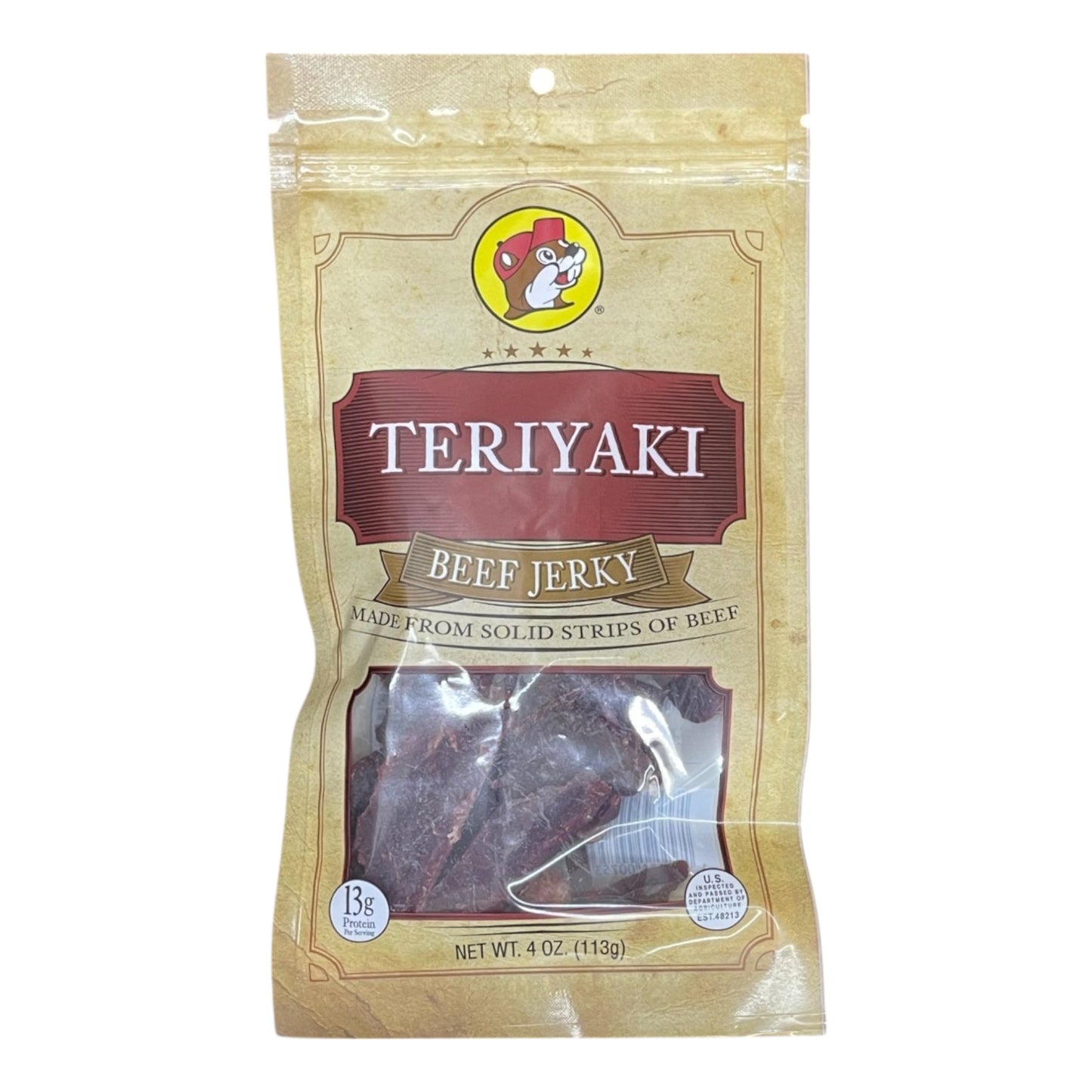 Buc-ee's Beef Jerky | 4oz | Teriyaki